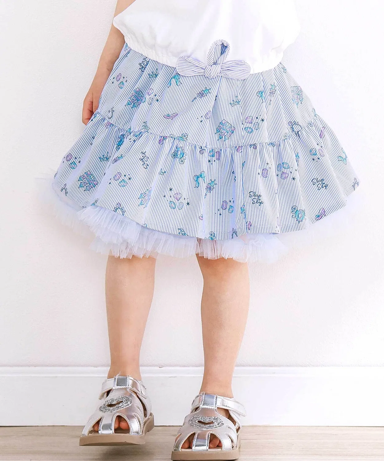 Детская юбка для девочек с принтом Reversible Skirt SLAP SLIP, Blue