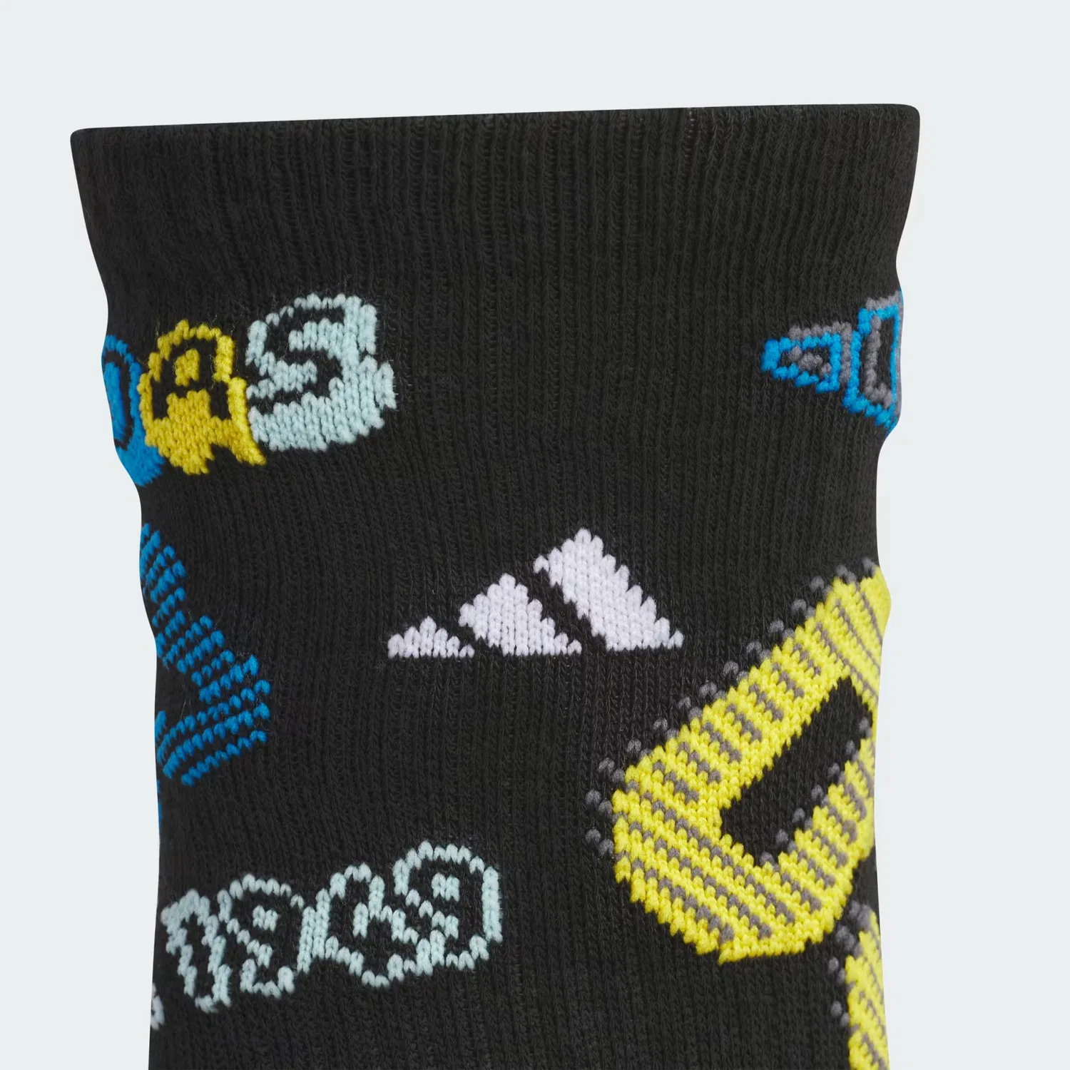 Детские носки с амортизацией, набор из 6 пар, youth cushioned mixed 5.0, Adidas Performance, черный/ярко-синий/ярко-золотой — фото 2