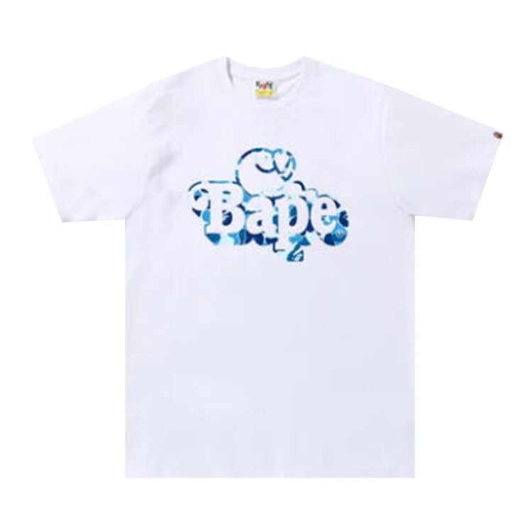 

Футболка BAPE ABC Camo Milo On Tee 'White/Blue', белый