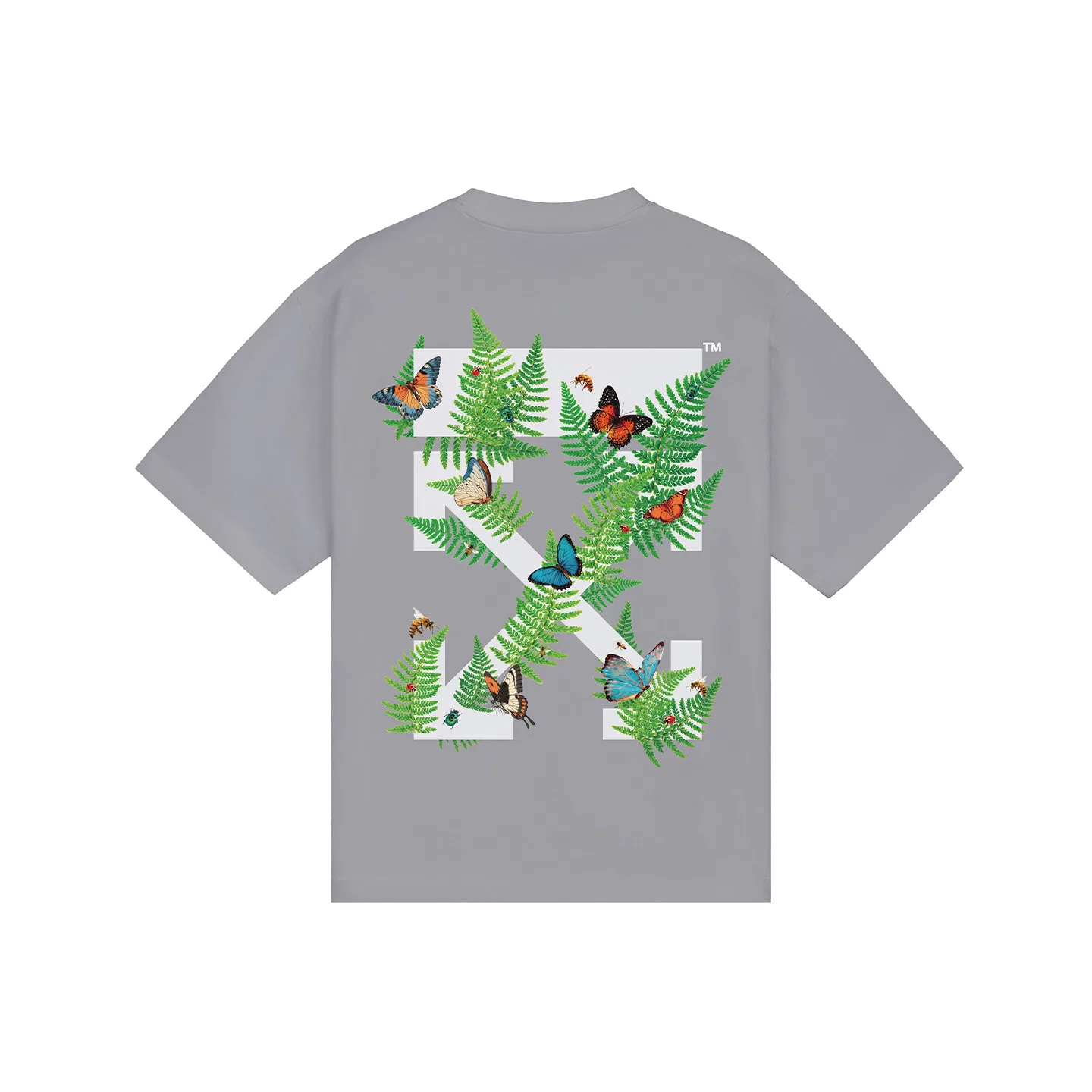 Детская футболка с длинным рукавом OFF-WHITE, Gray