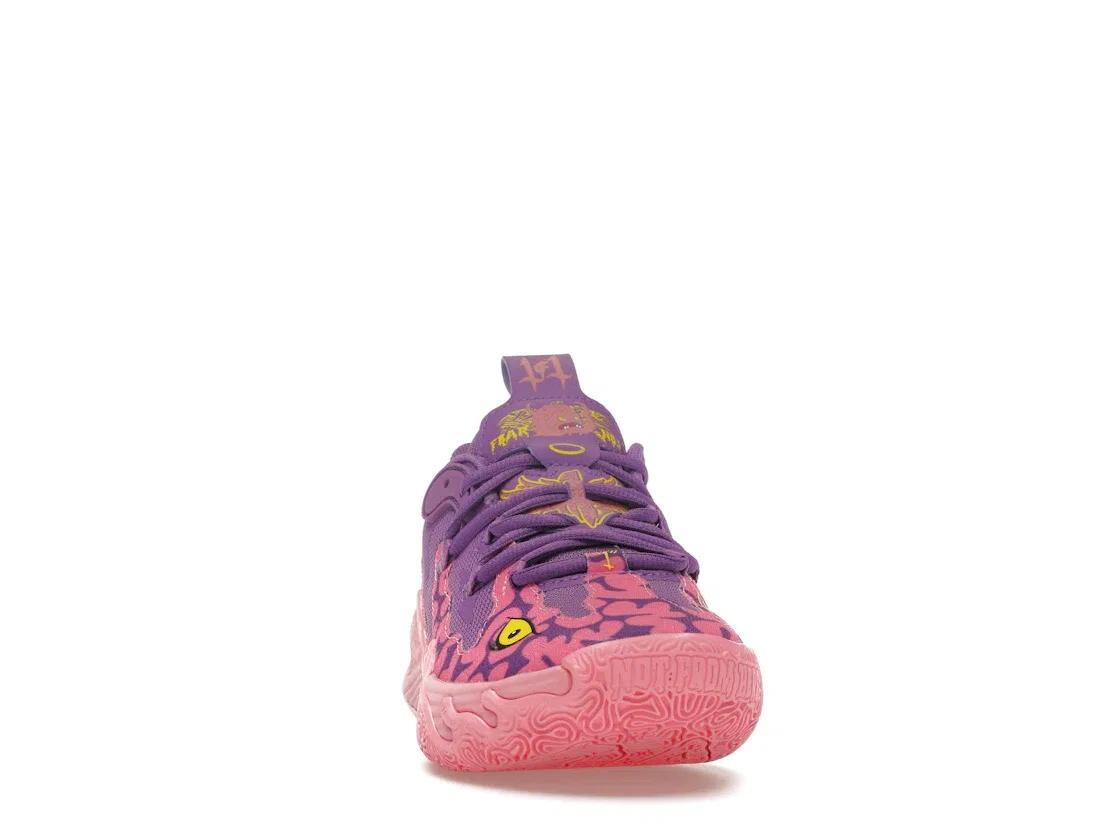 Детские кроссовки с принтом Puma LaMelo Ball MB.03 Lo, Ultra Violet/Fast Pink/Speed Yellow — фото 2