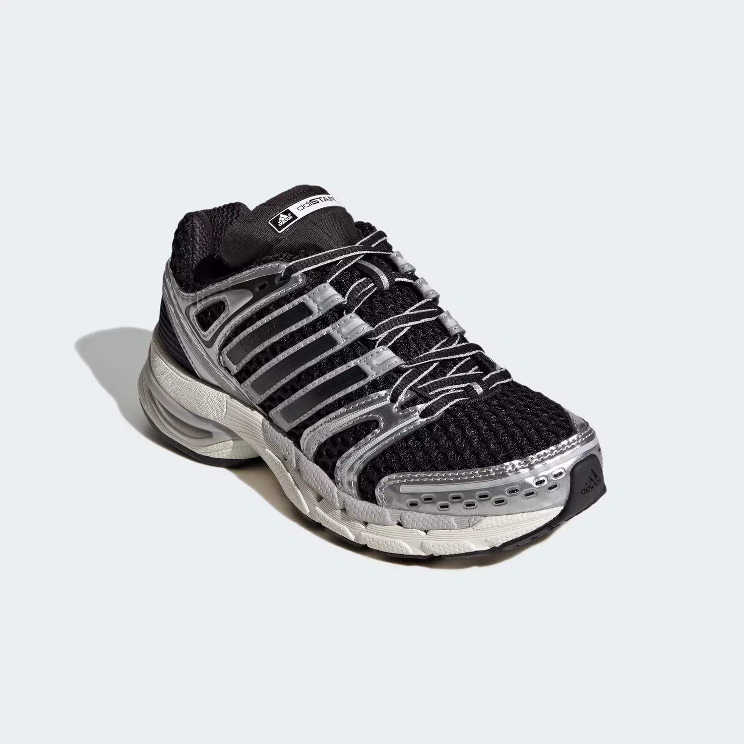 Детские кроссовки с сетчатым верхом Adistar Control 5 Adidas Originals, черный/серебристый металлик/серый — фото 4