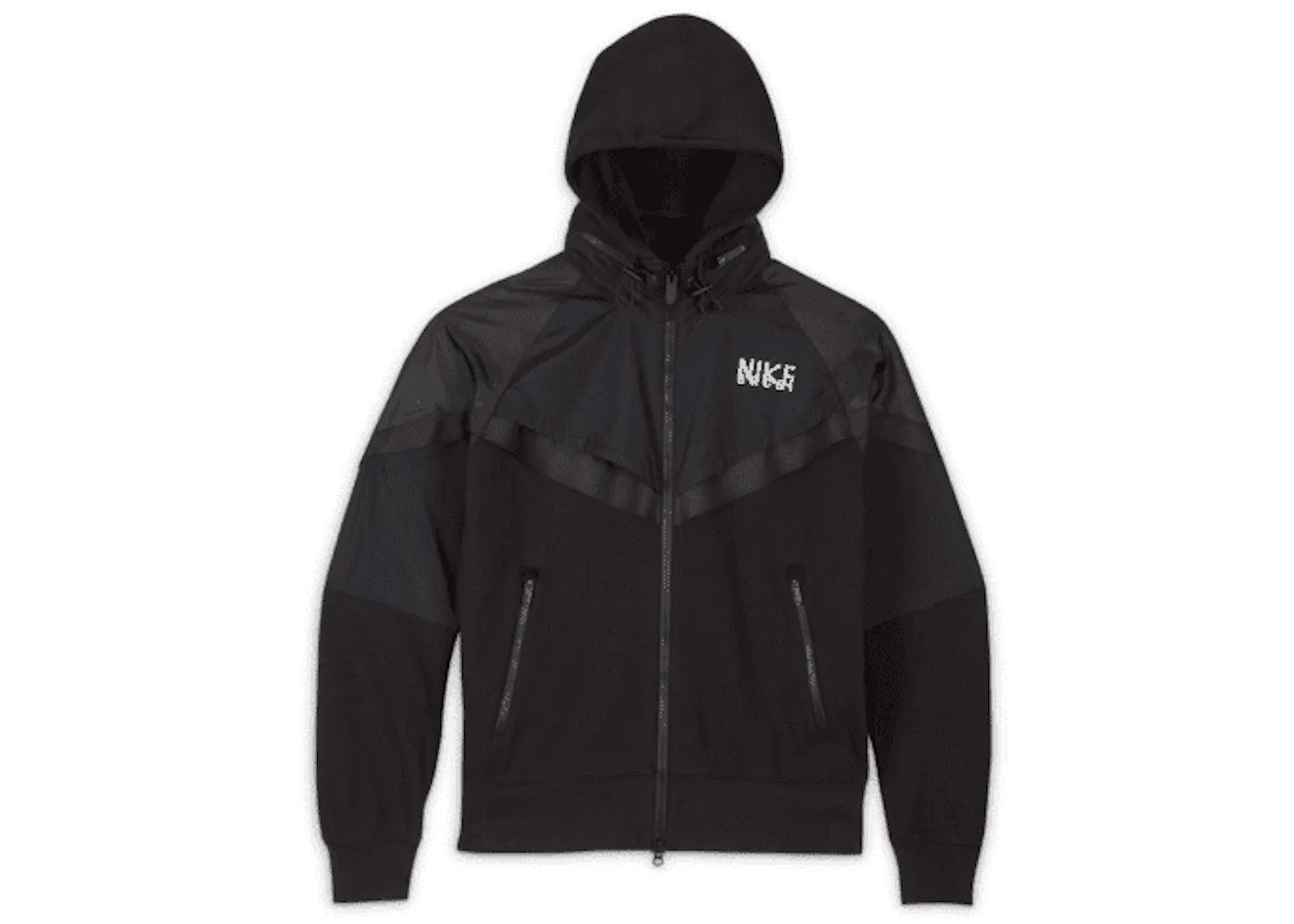 Мужская худи Nike x Sacai Full Zip Hoodie, Black