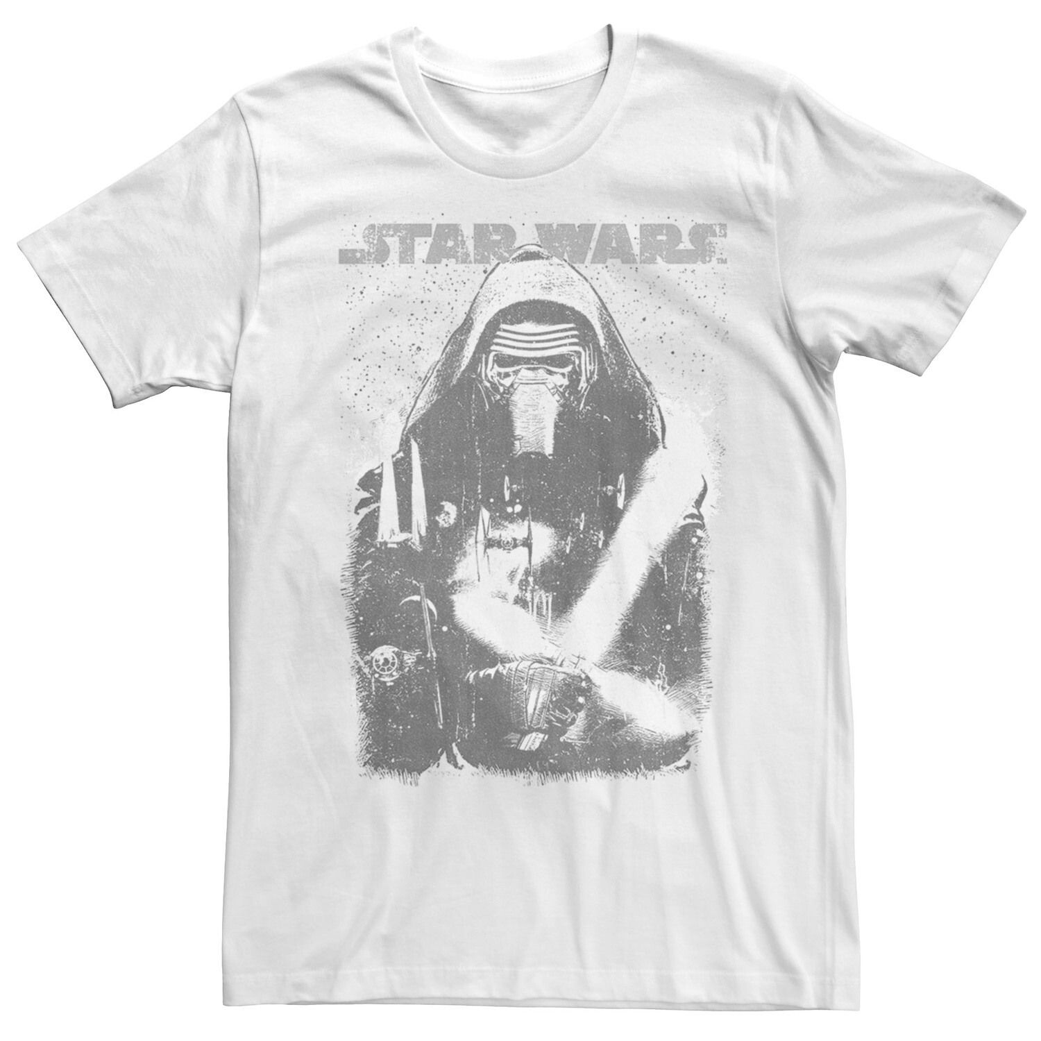 

Мужская футболка с выцветшим портретом Кайло Рена «Звездные войны» Star Wars, белый
