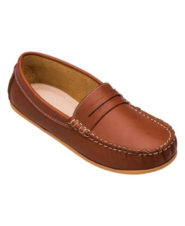 Детские мокасины для мальчиков кожаные JP Moccasin Elephantito, Saddle — фото 3