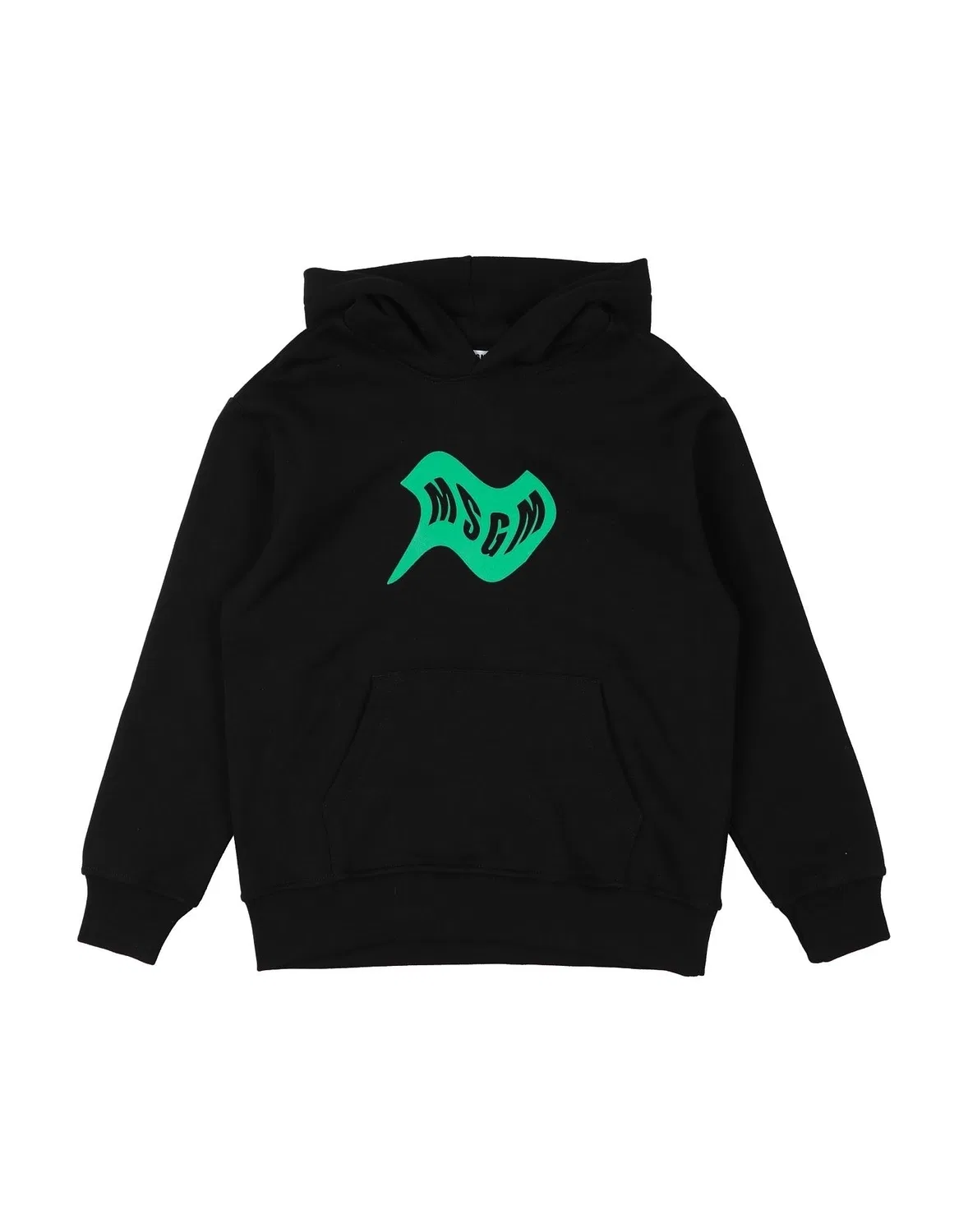 Детский свитшот на флисе с капюшоном Msgm, черный