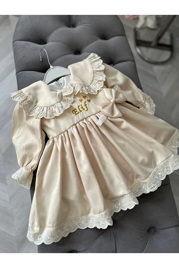 Детское боди-комбинезон для новорожденных хлопковый Dizaynbyasena, Beige