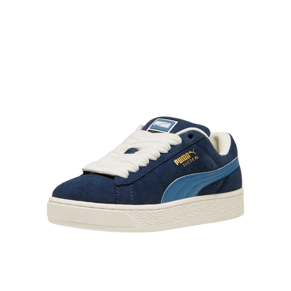 Детские кроссовки для мальчиков с замшевым верхом Suede Xl (Big Kid) PUMA, Navy Blue Horizon Club — фото 2