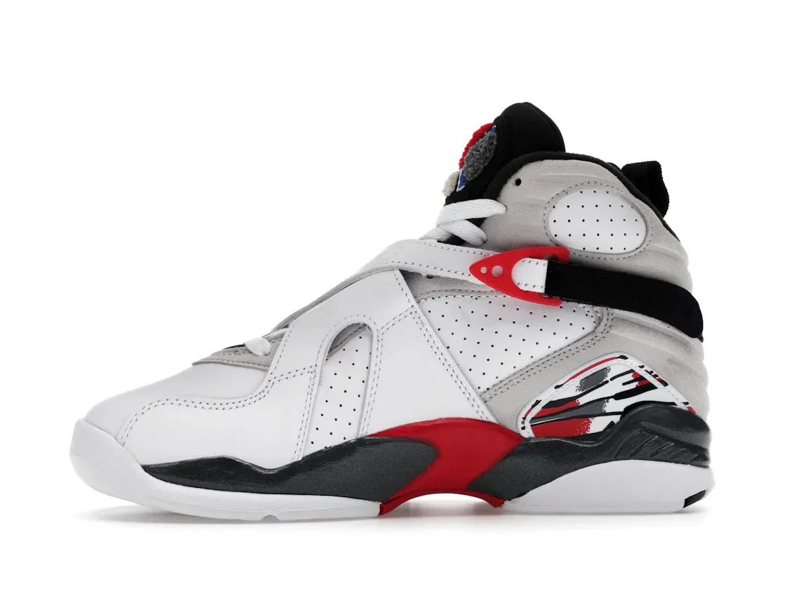 Детские кроссовки Lifestyle Jordan 8 Retro, White/Black/True Red — фото 3
