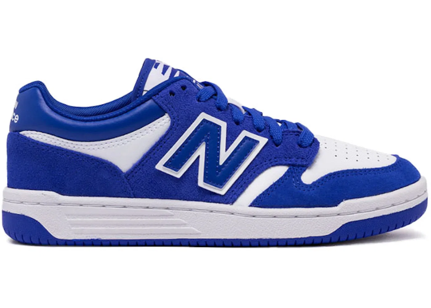 Детские кроссовки для мальчиков с длинным шнурком New Balance 480, Marine Blue White