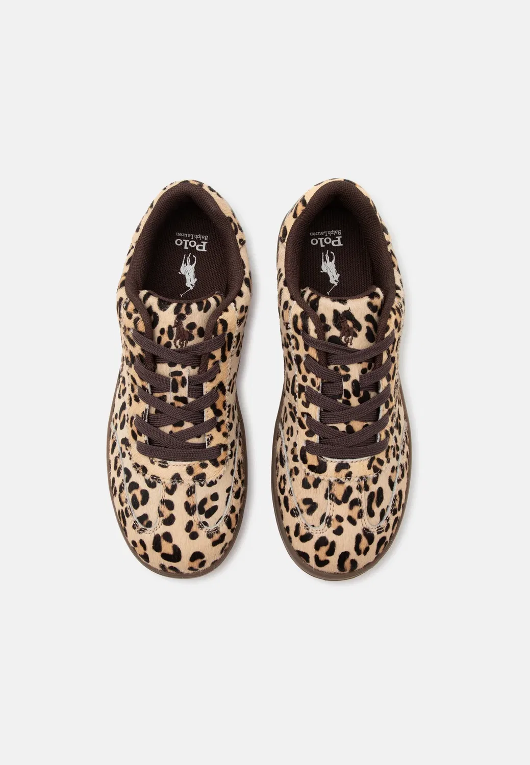 Холлис - тренеры Polo Ralph Lauren, Nutmeg Brown/Brown — фото 4