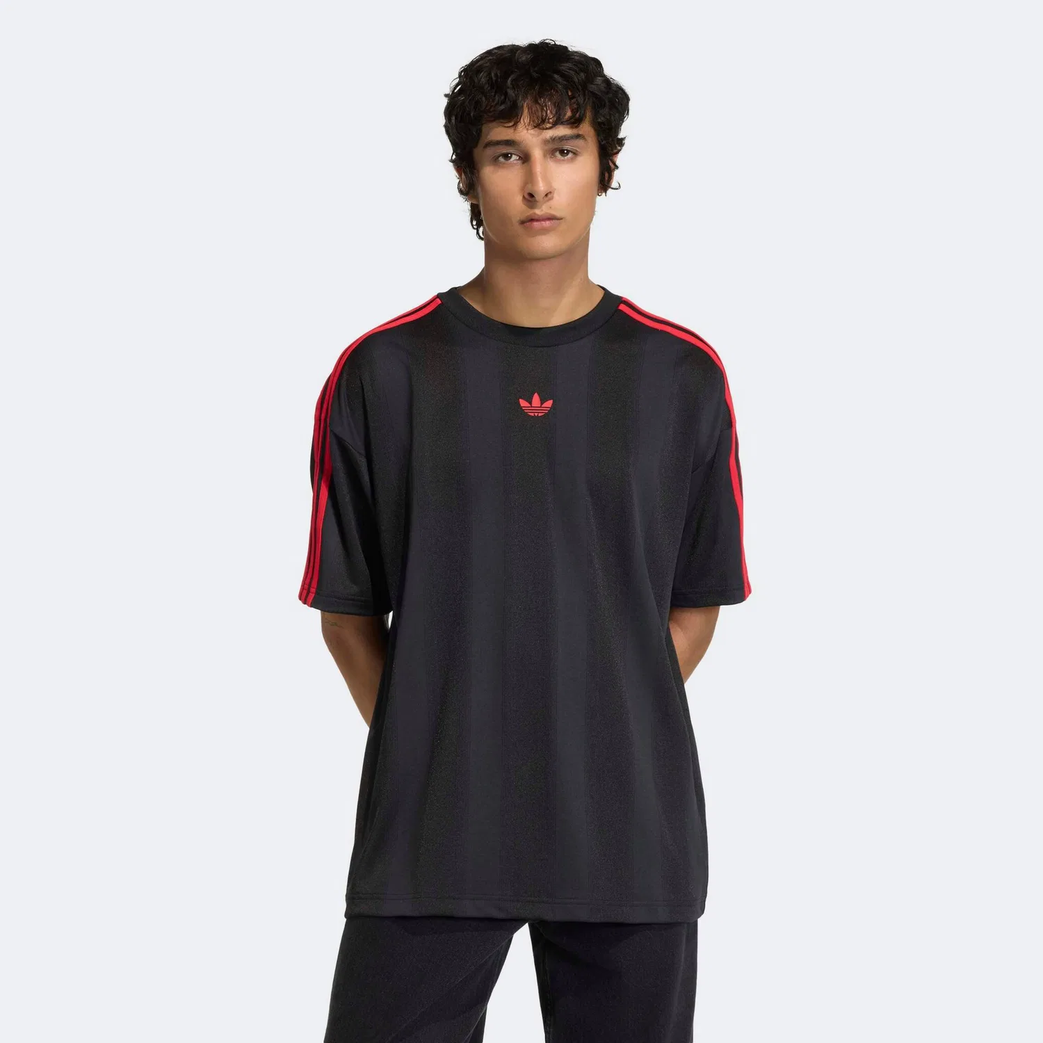 Мужская футболка с джаккардовым узором Adidas Originals, Black/Black