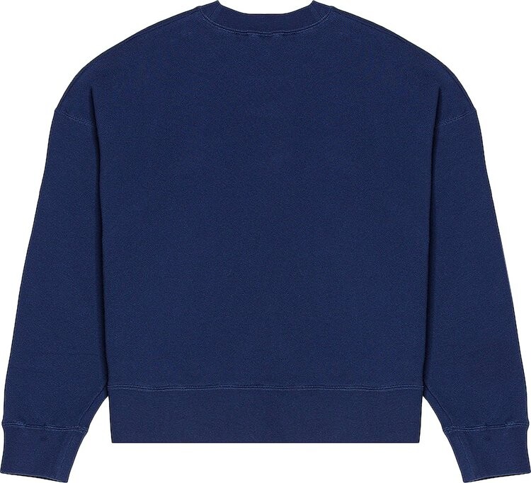 Толстовка Palm Angels Bear In Love Crewneck 'Blue/White', синий — фото 3
