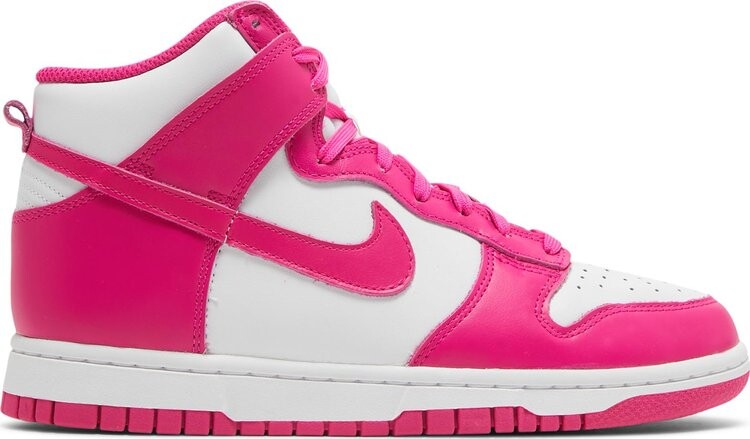 Кроссовки Nike Wmns Dunk High 'Pink Prime', белый