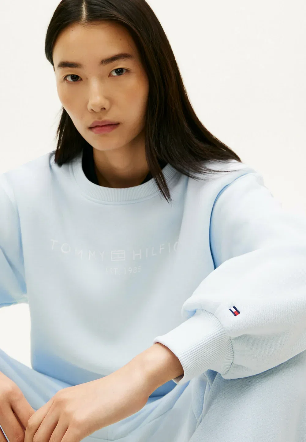 Логотип корпорации mdrn swtsrt - логотип корпорации - толстовка Tommy Hilfiger, Keepsake Blue — фото 4