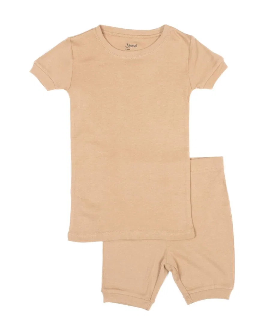 Детская пижама-комплект с коротким рукавом Leveret, Beige