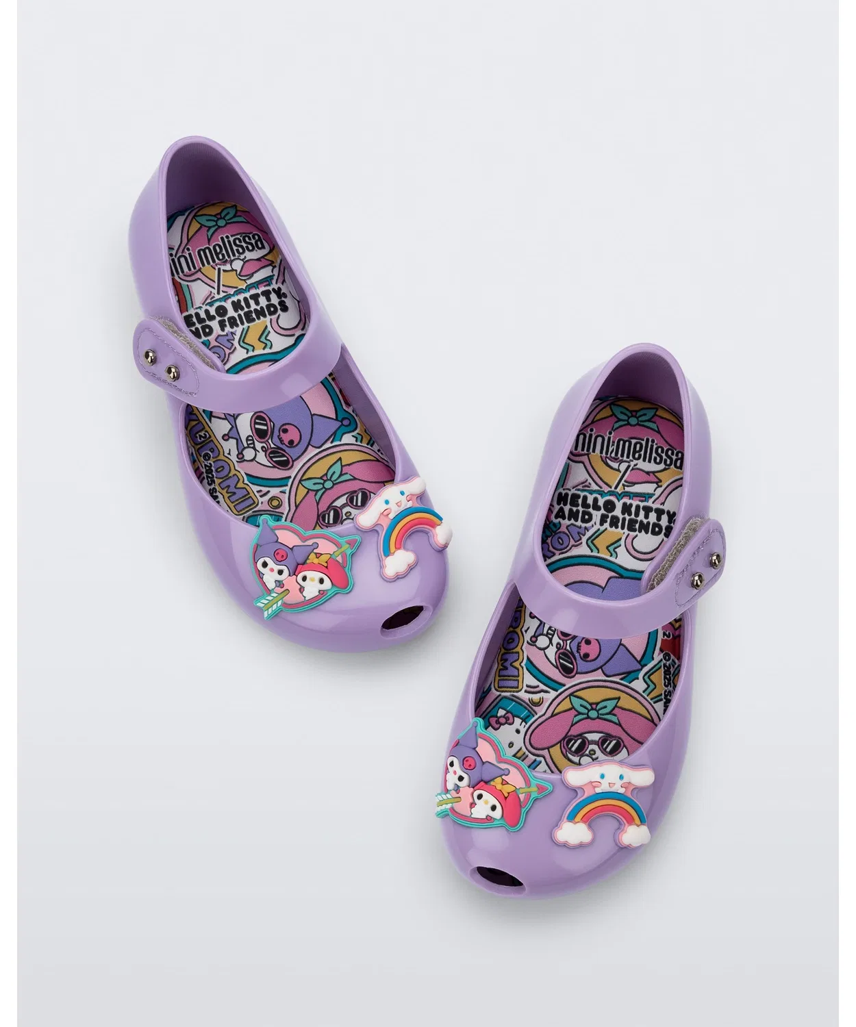 Детские балетки Melissa Mini Melissa Ultragirl + Hello Kitty and Friends BB, Лиловый