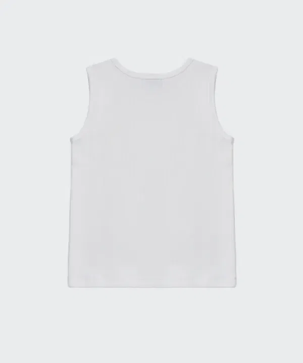 Майка-борцовка Essential Tank Top, Musinsa Standard Kids, белый — фото 4