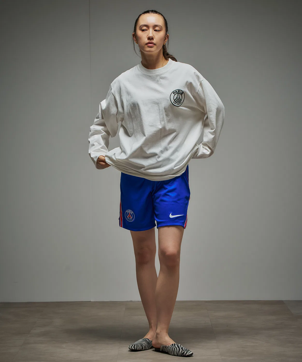 Мужские шорты с принтом PSG M NK DF Short Stad HM NIKE, Navy — фото 2