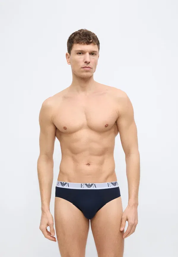 Набор из 3 трусов Parte Bassa - трусы Emporio Armani, белый/черный/синий — фото 4