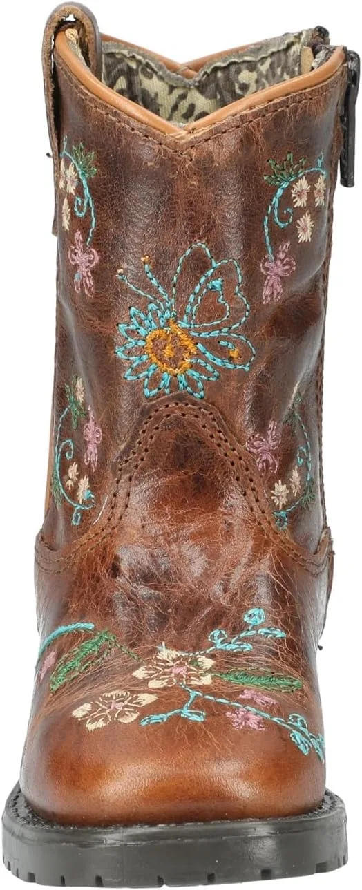 Детские сапоги для девочек с квадратным носком из кожи Autry Smoky Mountain Boots, Floralie — фото 2