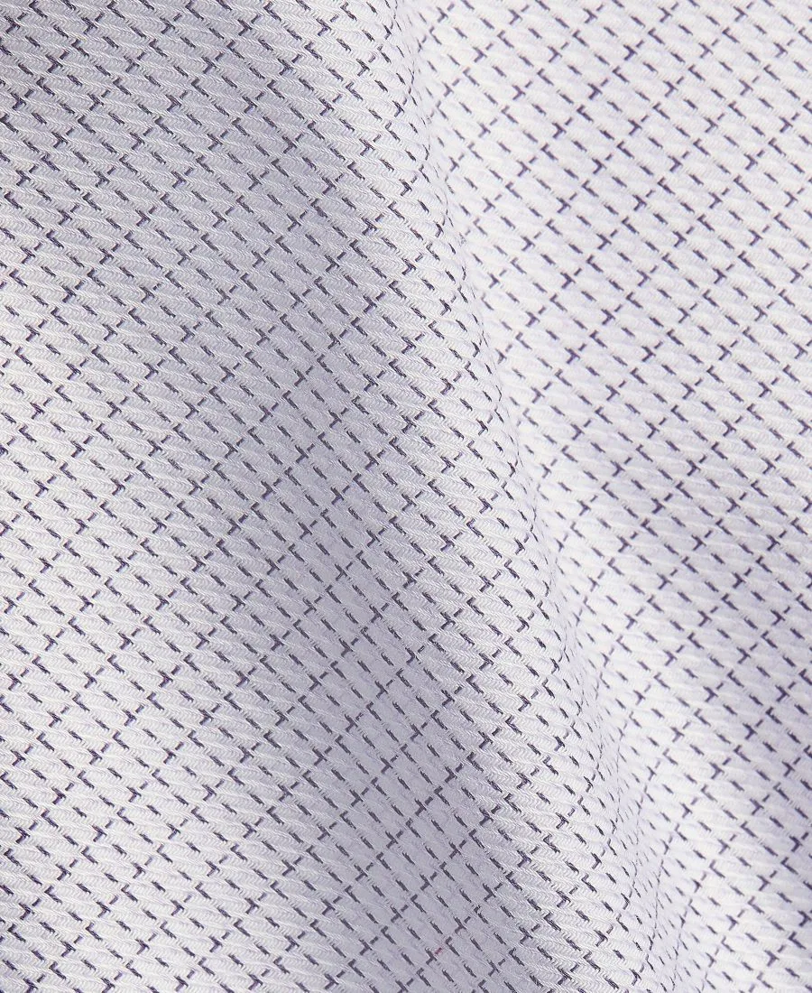Мужская рубашка Calvin Klein с воротником-стойкой, из хлопка с эластаном, слим-фит, Purple — фото 3