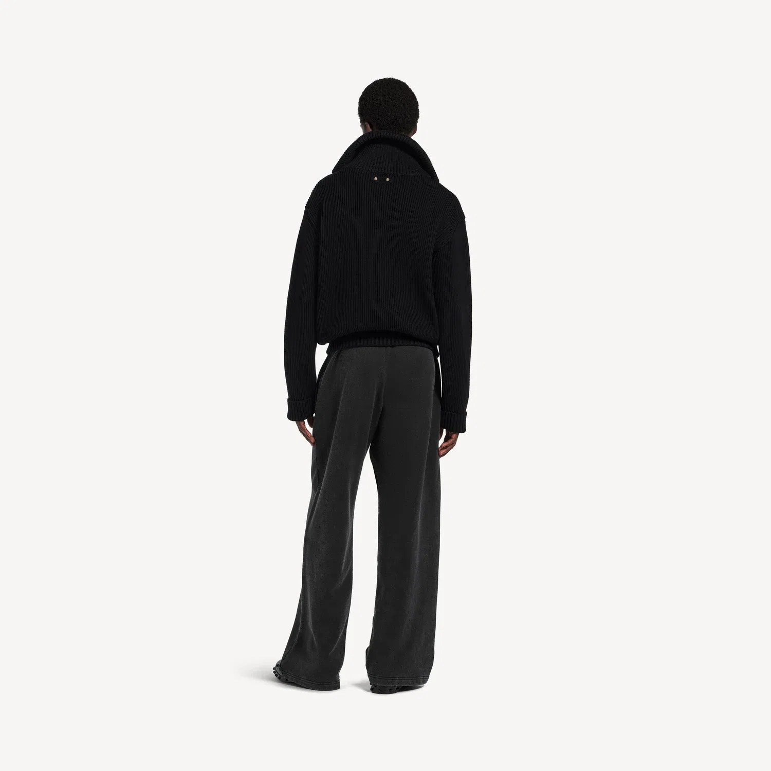 Мужские спортивные брюки Back Oversized Baggy Balenciaga, черный — фото 4