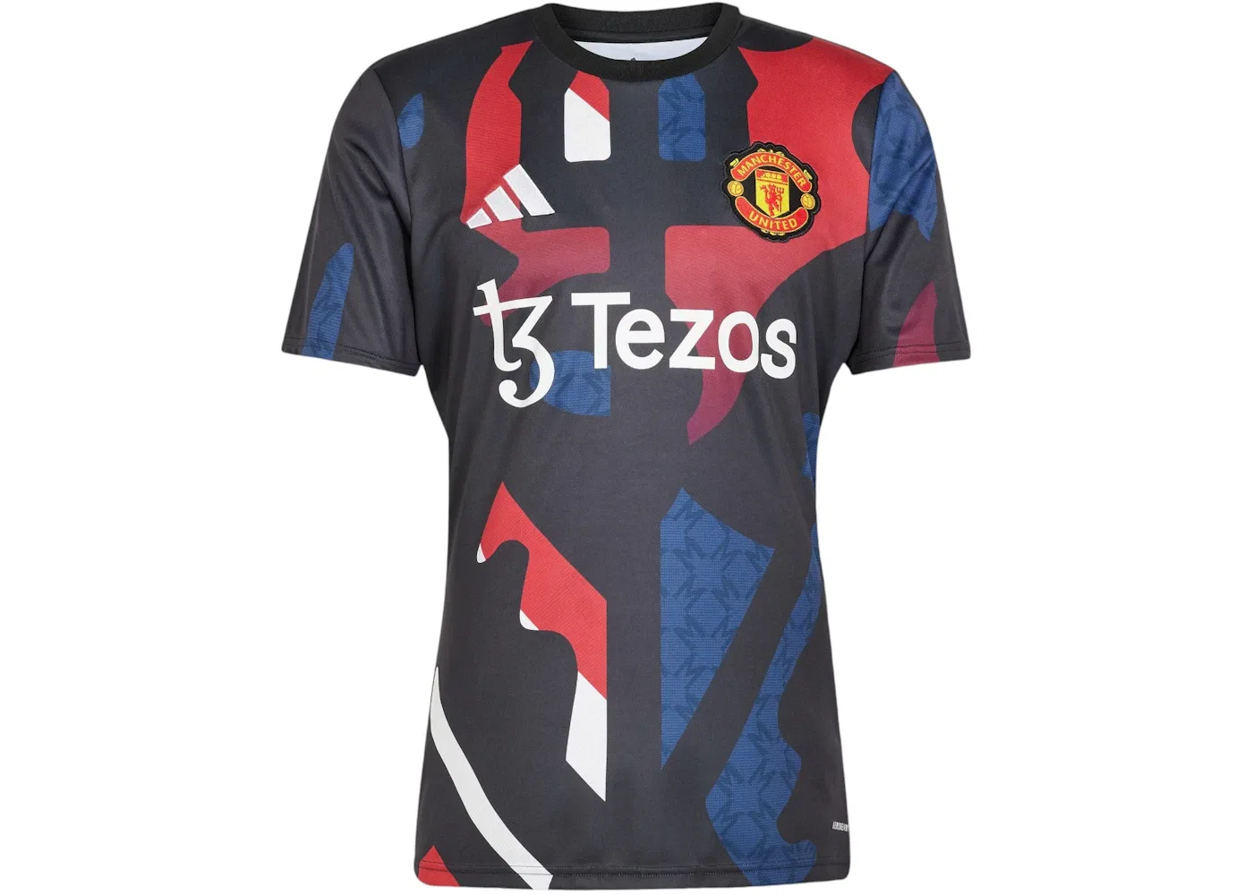 Мужская футбольная джерси с длинным рукавом Jersey Adidas, Black MuFC Red Off White Team Coll Burgundy 2