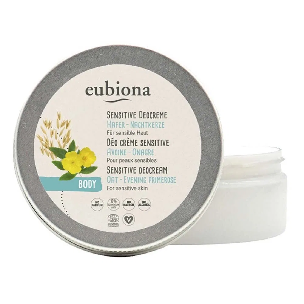 Дезодорант-крем для чувствительной кожи Oat Evening Primrose Eubiona, 50 мл