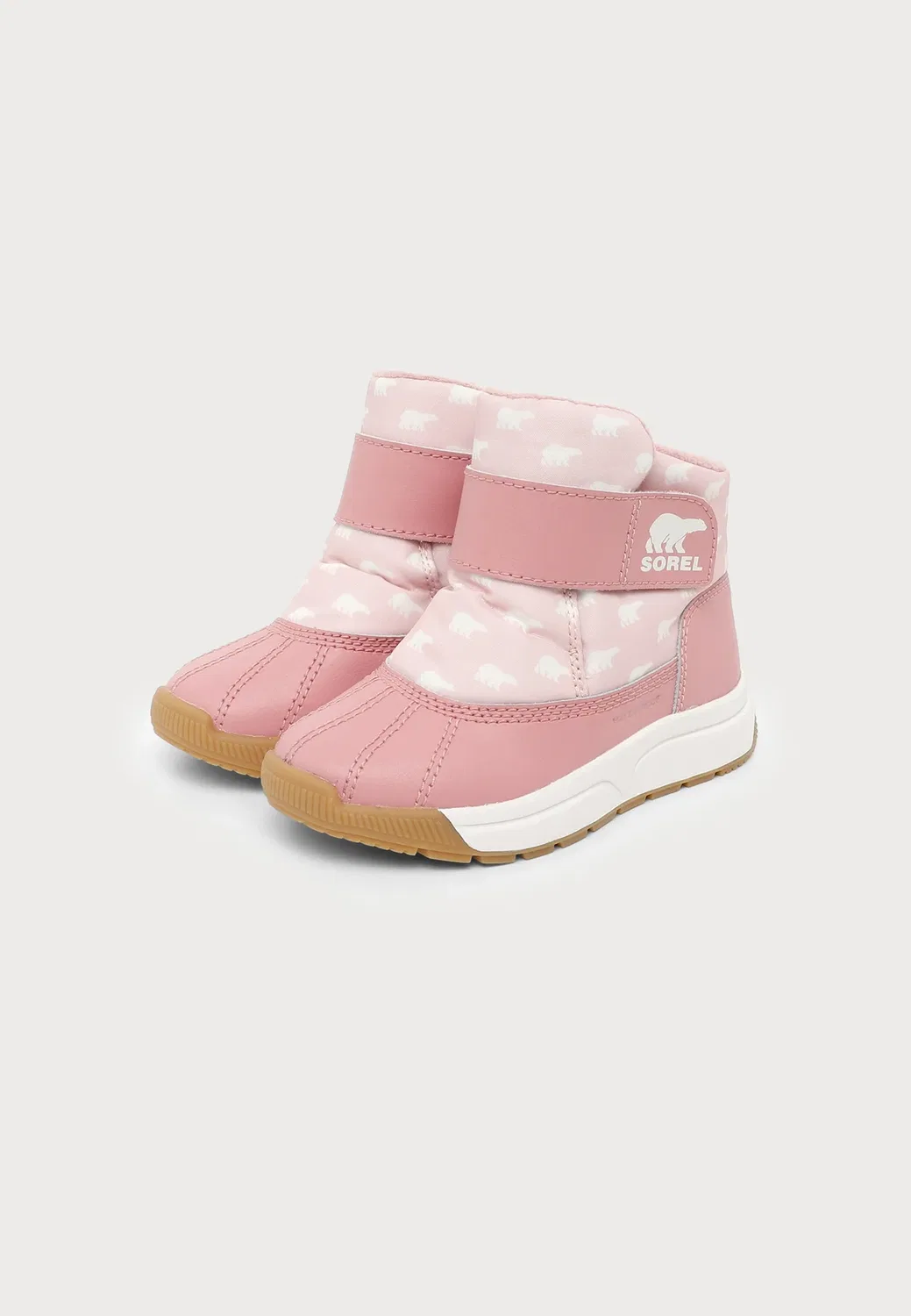 Зимние ботинки Whitney iii strap mid wp unisex Sorel, Pink Salt/Eraser Pink — фото 2