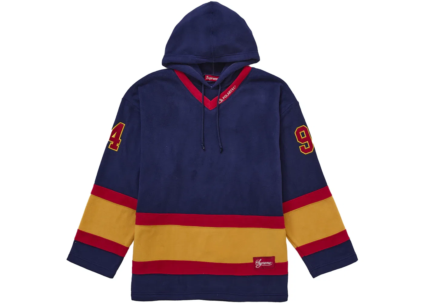 Мужская хоккейная джерси с капюшоном из Polartec Supreme Navy