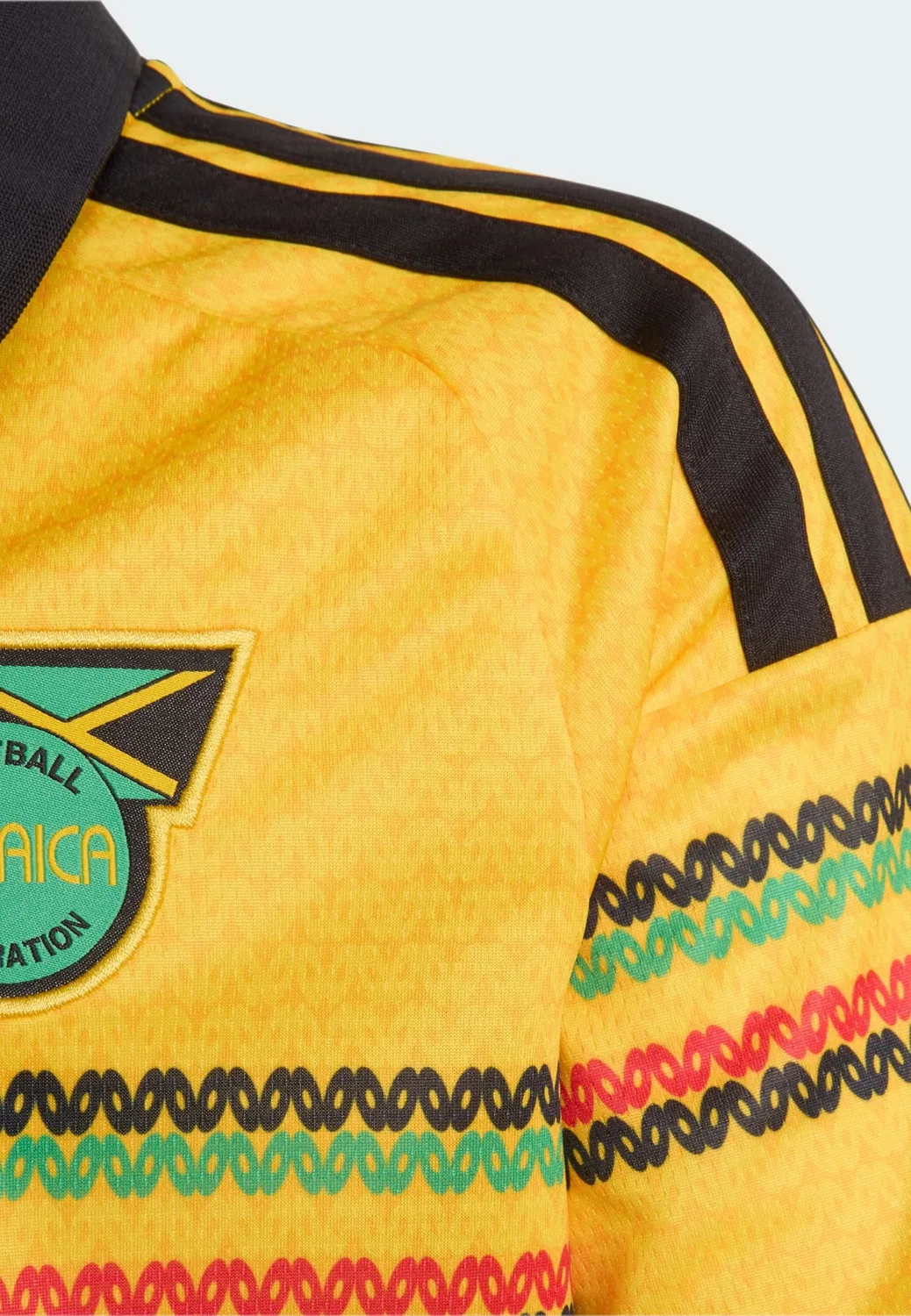 Спортивная футболка Adidas Performance Jamaika 26 x Bob Marley в золотисто-желтом цвете — фото 3