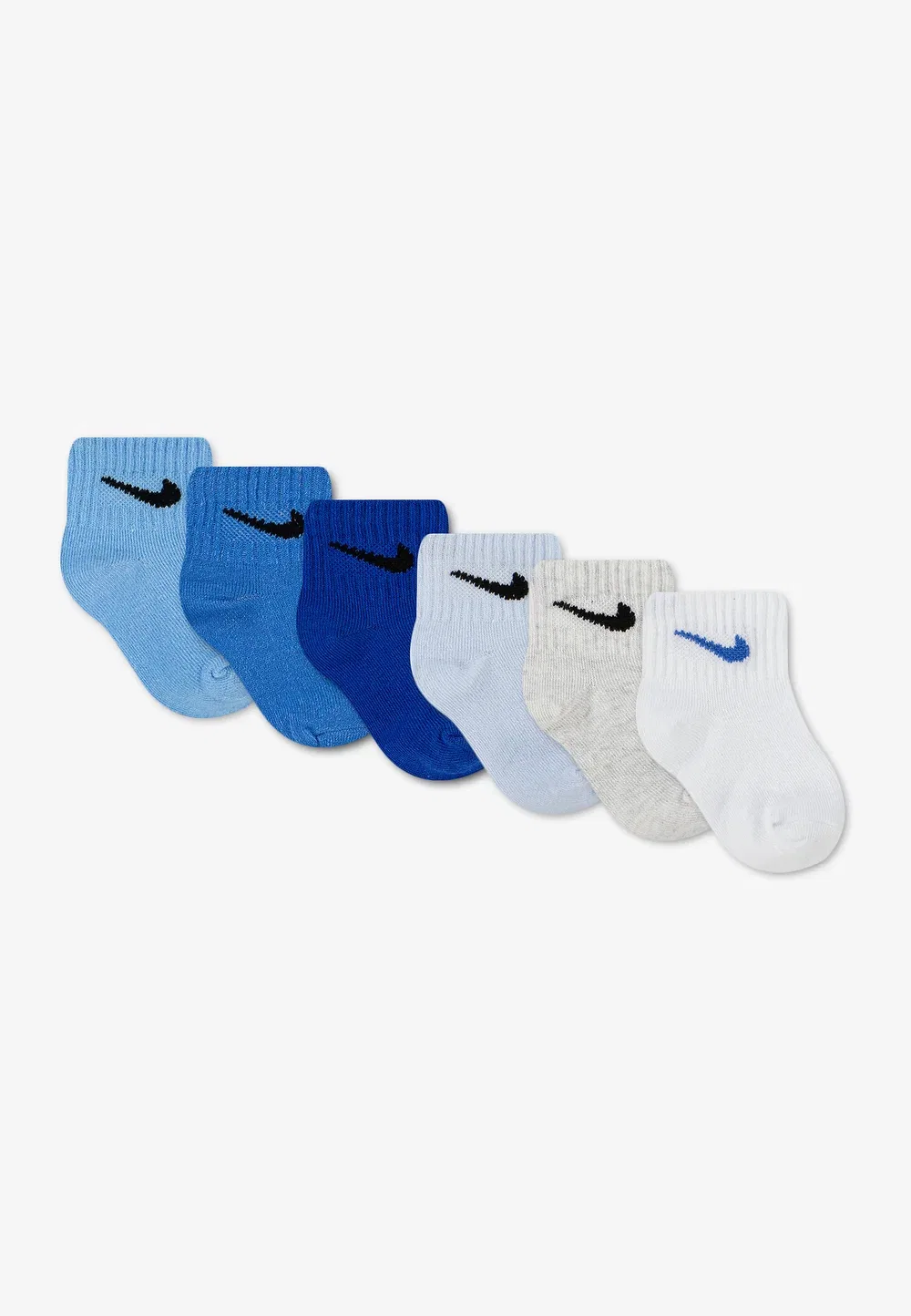 Детские короткие носки (6 пар) унисекс Nike Sportswear, Football Blue — фото 2