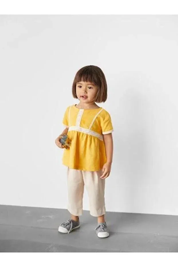 Детская футболка для девочек с вышивкой Zeyderkids, Hardal — фото 2