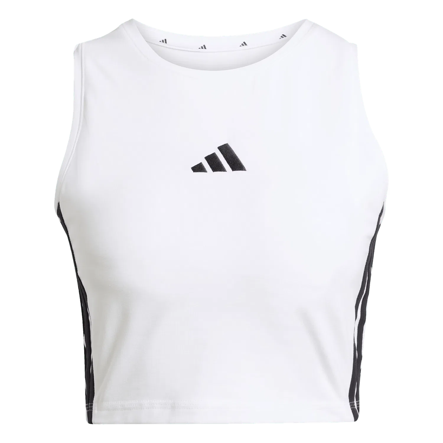 Женский топ с короткой посадкой Adidas, белый