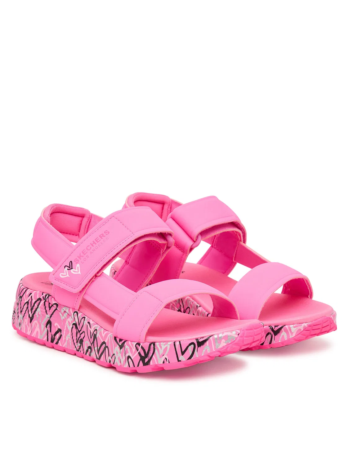 Сандалии для девочки Uno Lite Sandal Skechers, розовый — фото 2