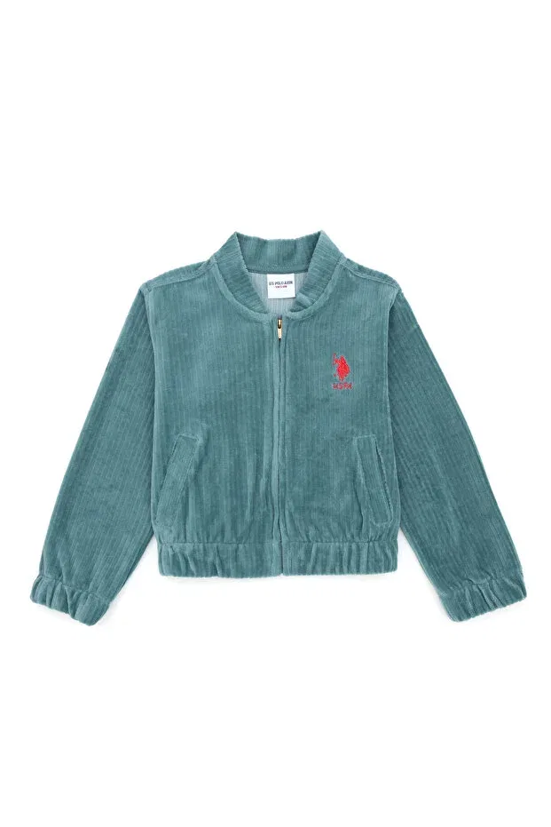 Детское худи для девочек с капюшоном U.S. Polo Assn., 992419 — фото 3