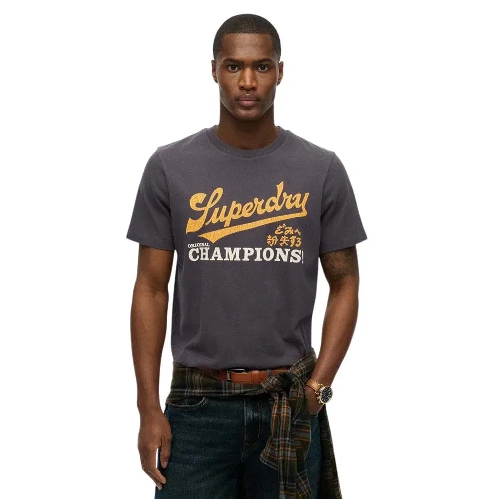 Футболка Athletic Relaxed Fit Superdry, серый