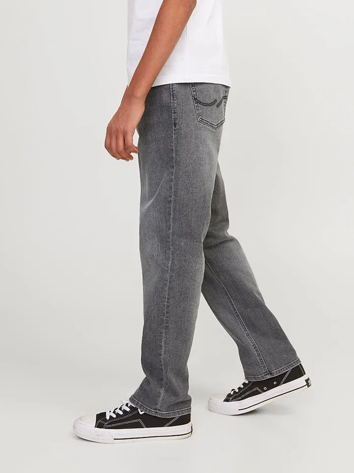Джинсы-слим серый Clark Jack & Jones Junior, серый — фото 2