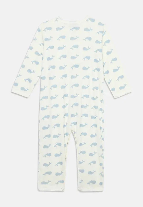 Комплект пижамы с длинным рукавом и длинными штанинами, полосатый, Petit Bateau, blue/white, белый — фото 2