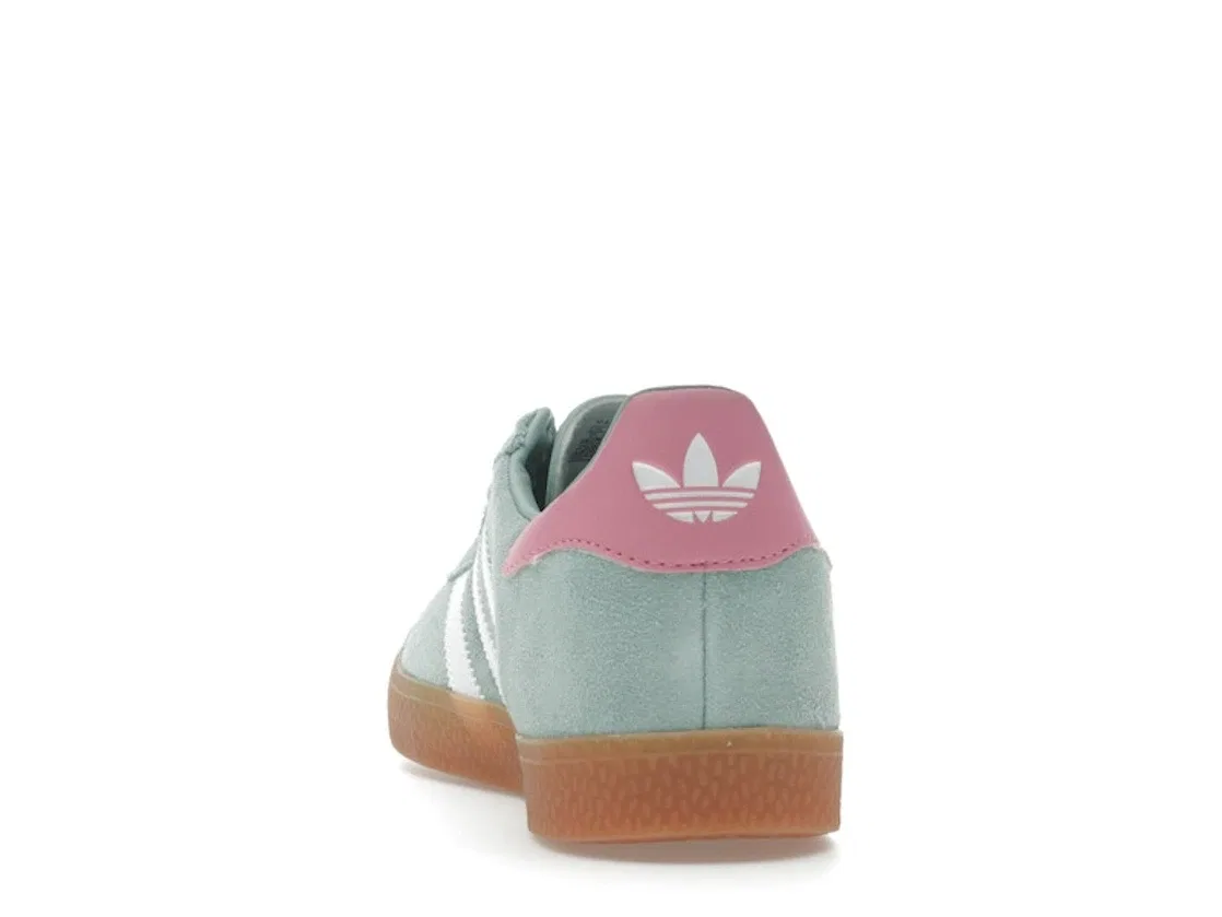 Детские кроссовки Lifestyle Adidas Gazelle, Hazy Green/Cloud White/Bliss Pink — фото 4