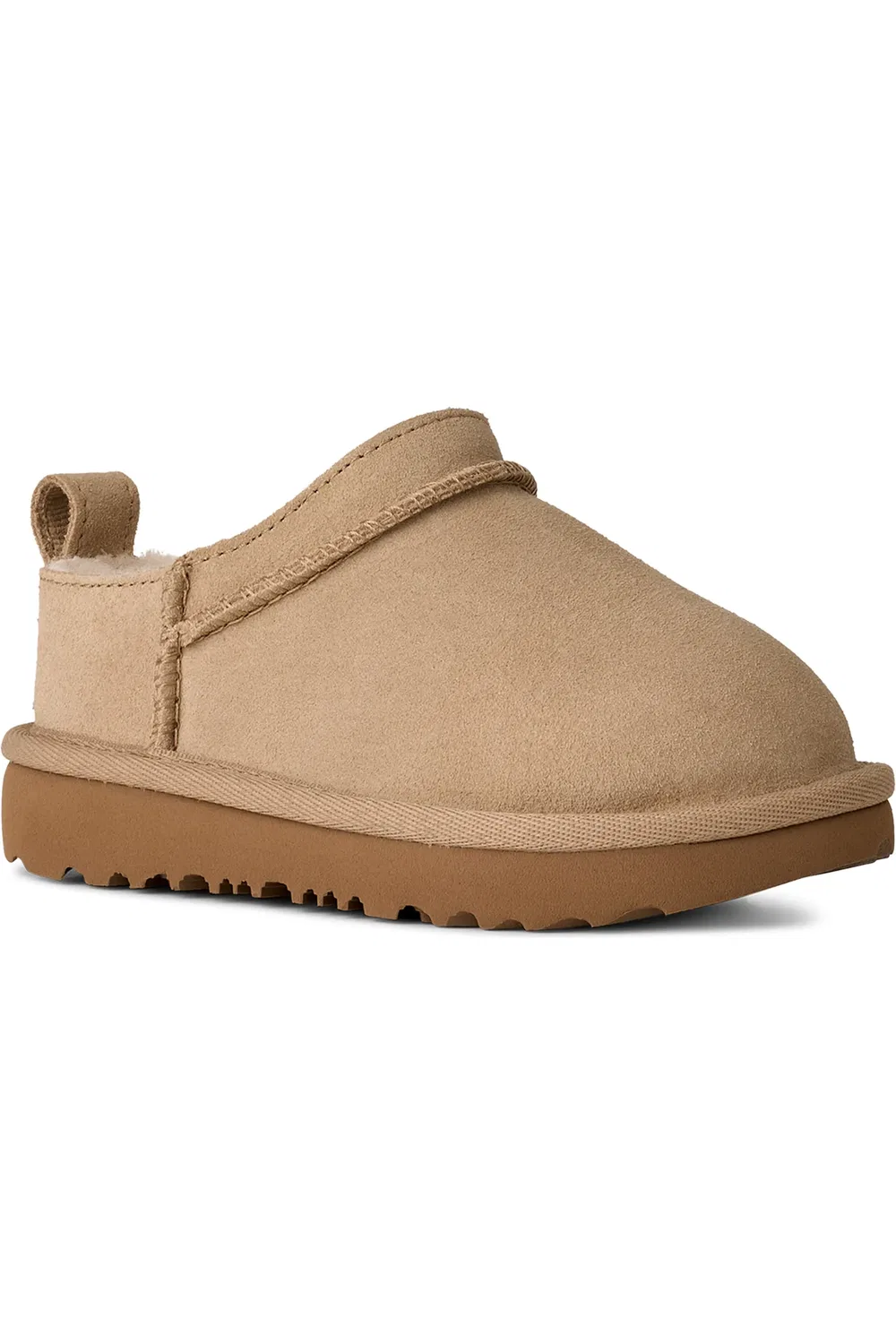 Детские сапоги слипоны на микроподошве Classic Micro UGG, Sand