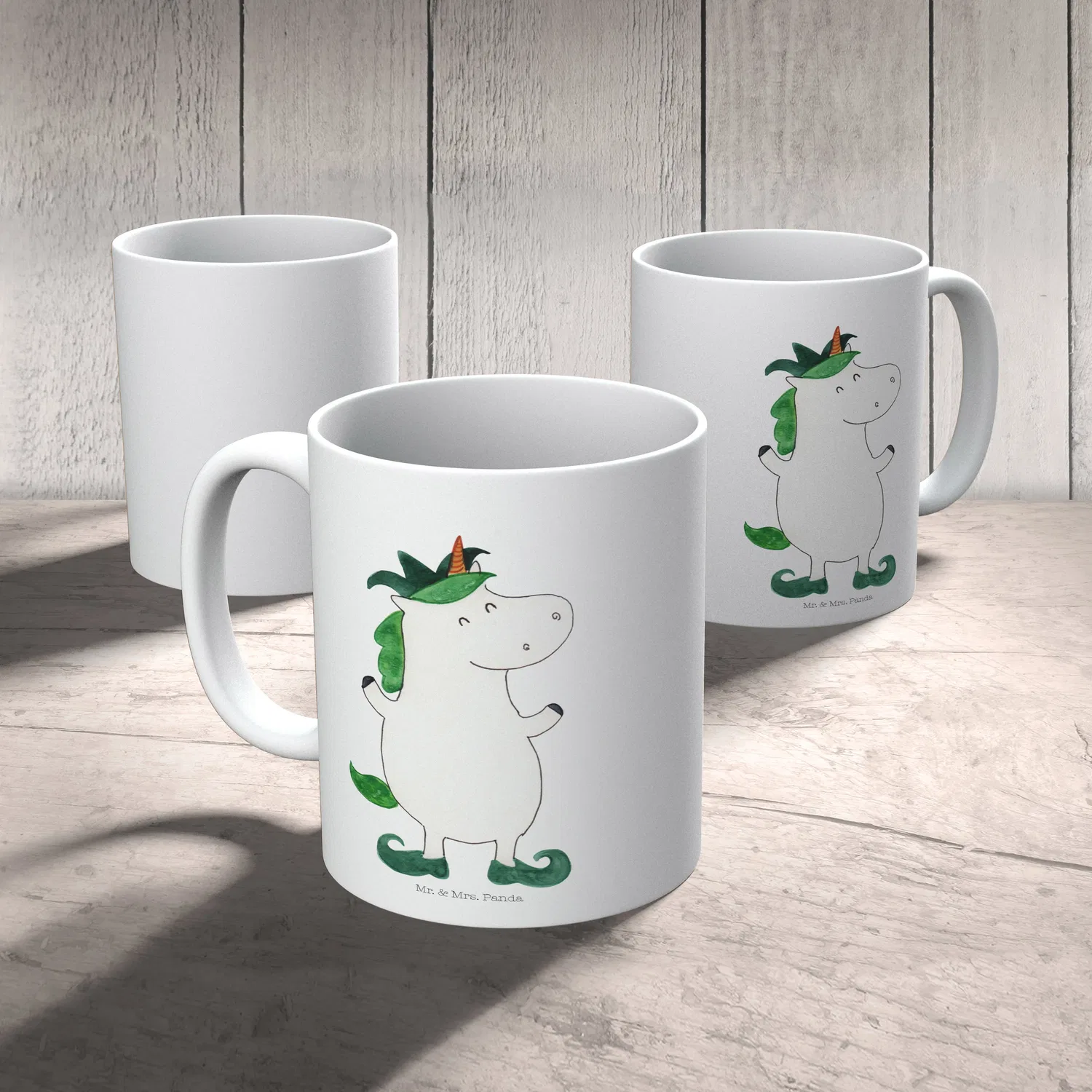 Детская кружка с принтом единорог Joker Mr. & Mrs. Panda, белый — фото 4