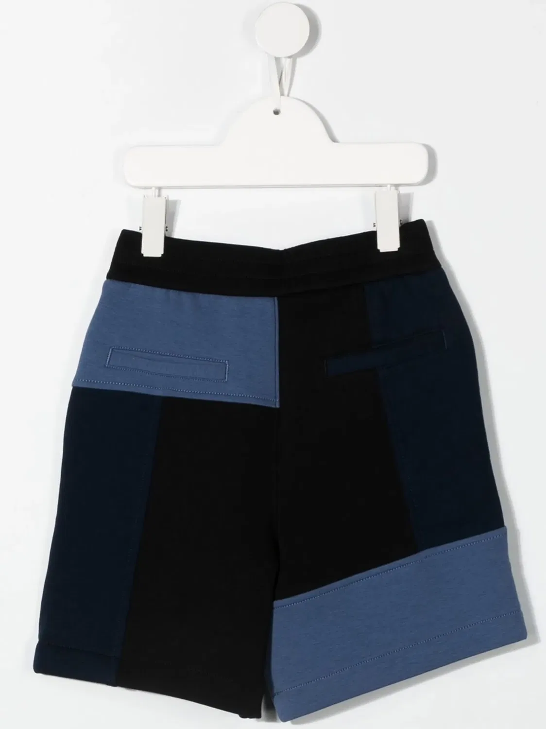 Хлопковые шорты в двух тонах EA7 Emporio Armani, синий — фото 3