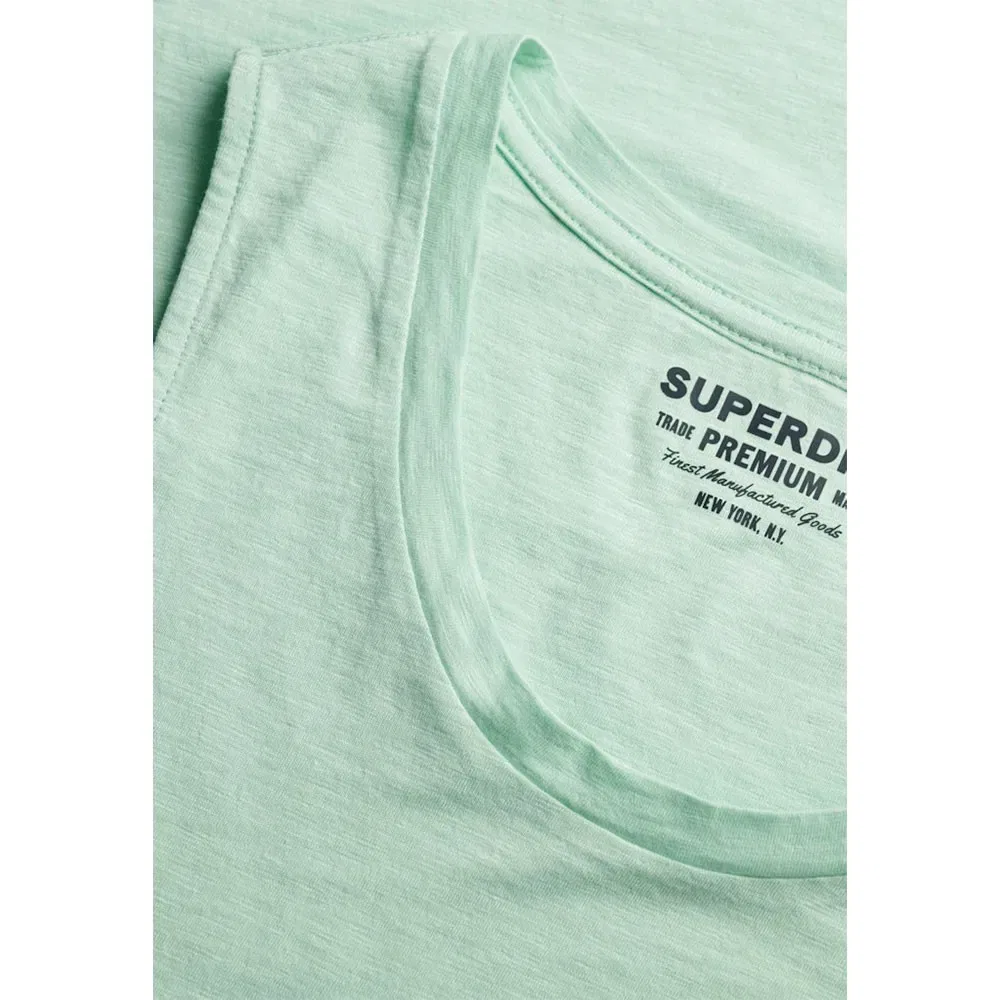 Женская хлопковая майка без рукавов Superdry, Green — фото 4