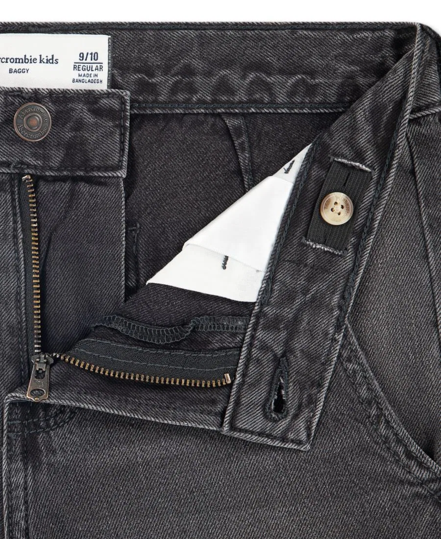 Детские джинсы карго свободного кроя с утилитарными карманами, модель Baggy Cargo Jeans abercrombie kids, Vibe — фото 3