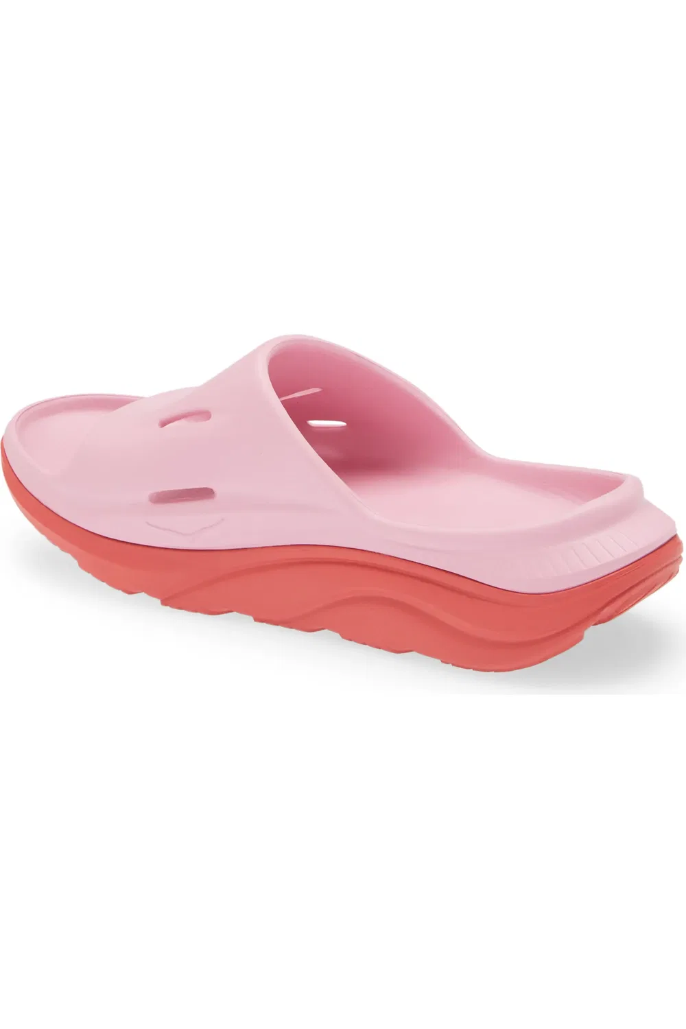 Детские сандалии шлепанцы с облачной амортизацией Ora Recovery Slide HOKA, Peony/Cerise — фото 2