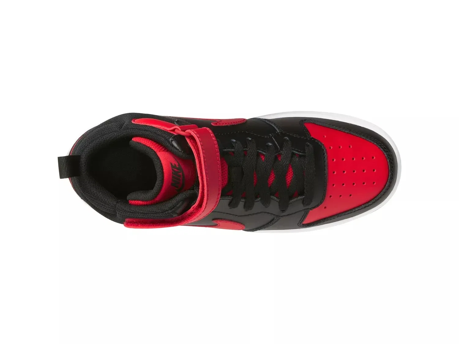 Кроссовки высокие Court Borough Mid, Nike, Black/Red — фото 4