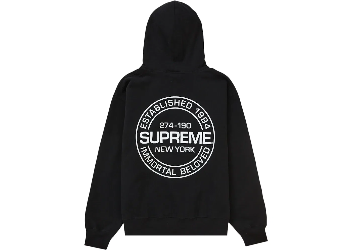 Мужская худи Supreme Immortal Hooded Sweatshirt Supreme, Black