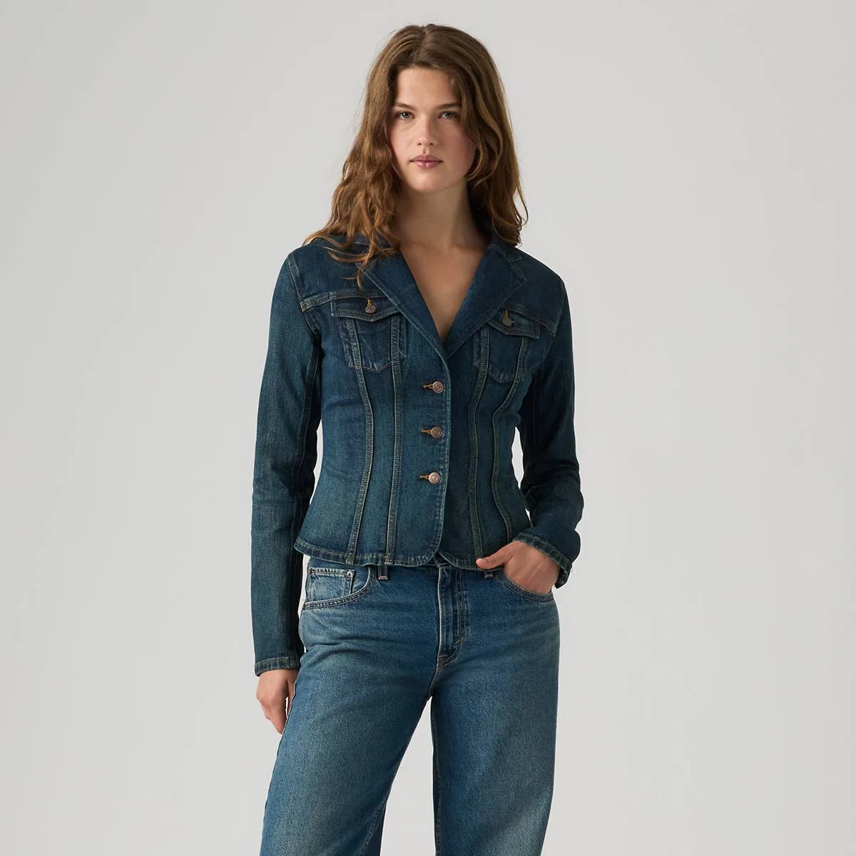 Блейзер типа III Levi's, Left Click Trucker - Dark Wash — фото 3